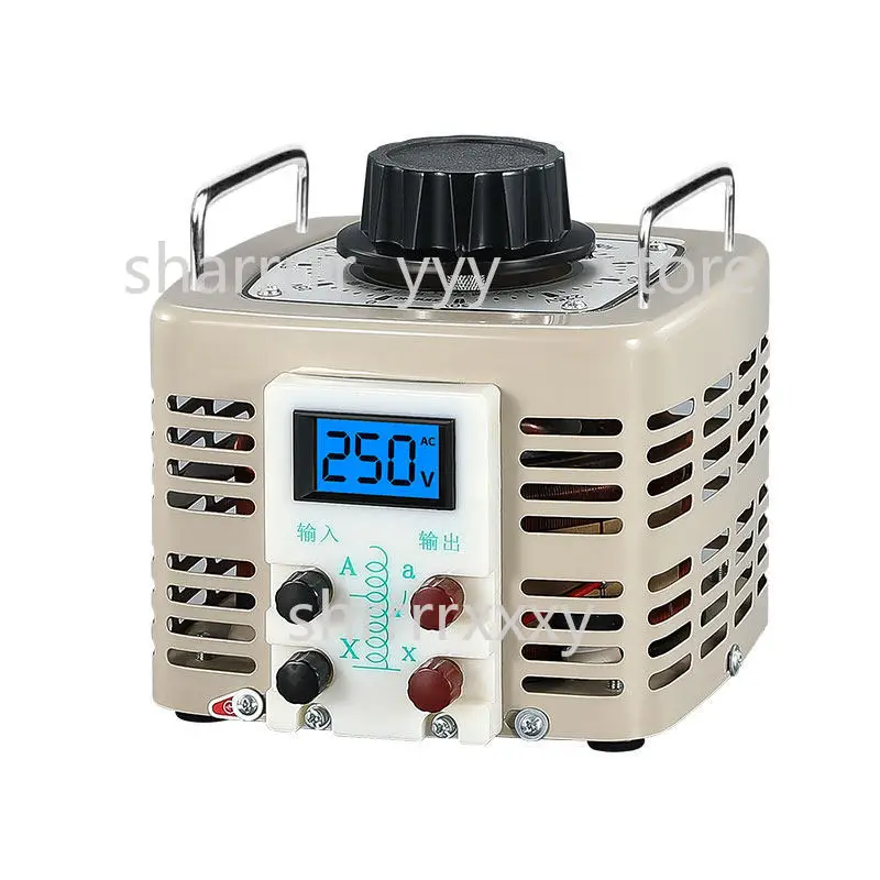 0.5KVA Single Phase 220V AC Variac Transformer TDGC2, 0-250V Adjustable Voltage Regulator for Foam Cutting Heater Wire
