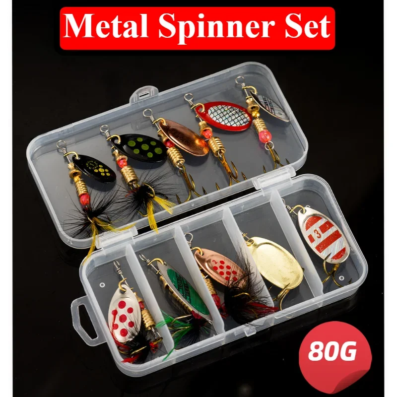 

Металлическая блесна в виде ложки, рыболовная приманка, набор из 10 шт., блесна, кренкбейты, воблеры для рыбной ловли щуки, искусственная приманка