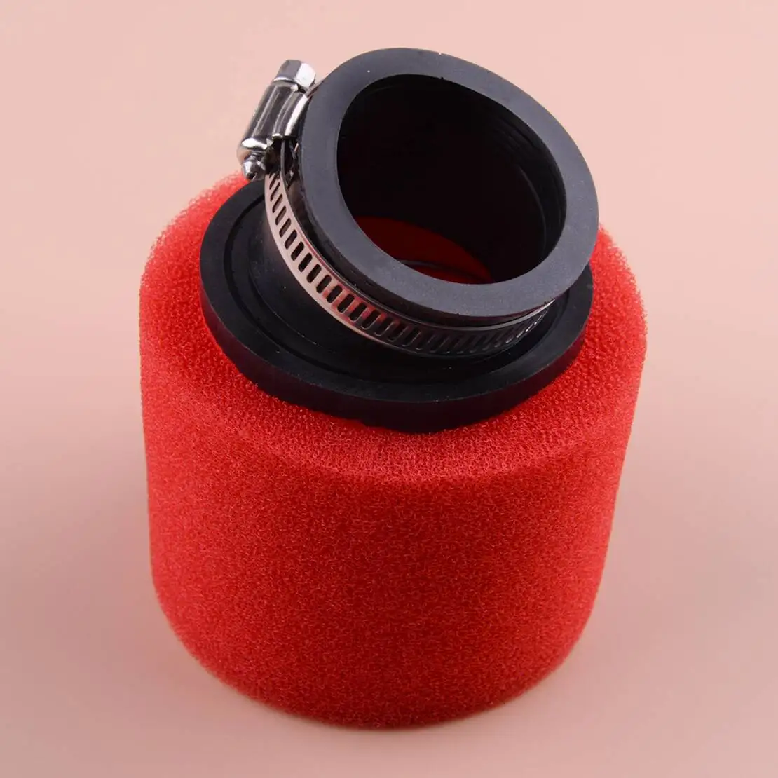 48-50mm Angled Foam Air Filter Cleaner Elbow Neck With Adjustable Clamp For 50cc 70cc 90cc 110cc Motorcycle Dirt Bike Buggy ATV