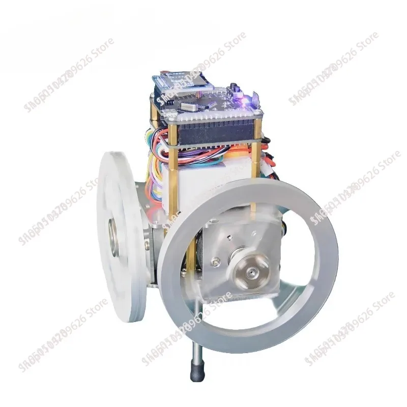 Self balancing pole dual axis reaction wheel inverted pendulum single pole self balancing device momentum wheel