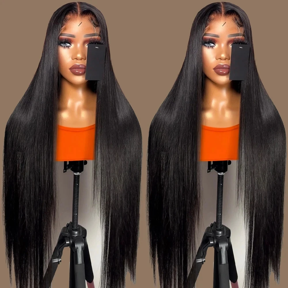 HD Transparent 13x4 13x6 Straight Lace Front Wig Pre Plucked 360 Lace Frontal Wig Human Hair Wigs For Women 4x4 Closure Wig