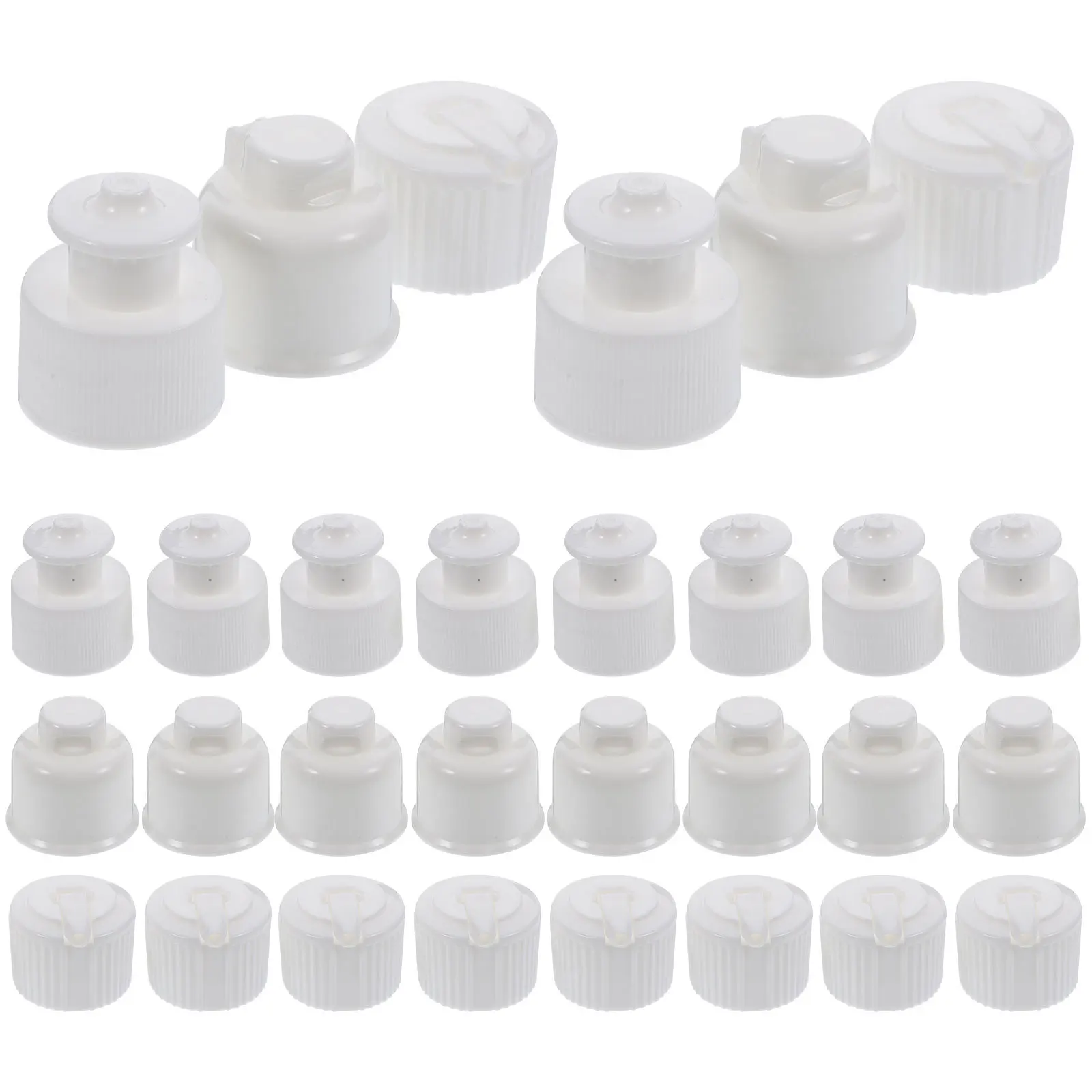 

30Pcs Leakproof Sports Water Bottle Plastic Replacement Lids Portable Convenient Caps Bottle Accessory Sealing Supply