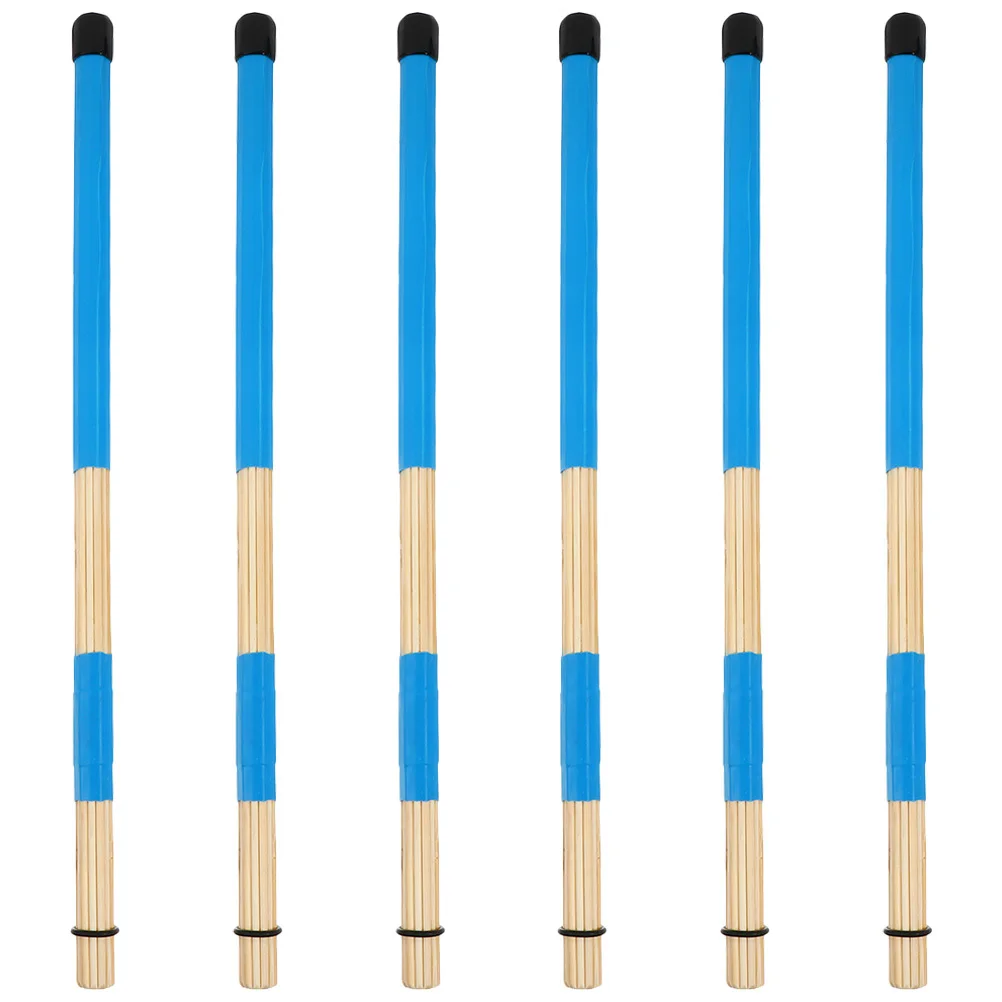 3 paires de brosses à tambour en bois, légères et portables, pour instruments de Percussion, accessoires de baguettes pour la musique