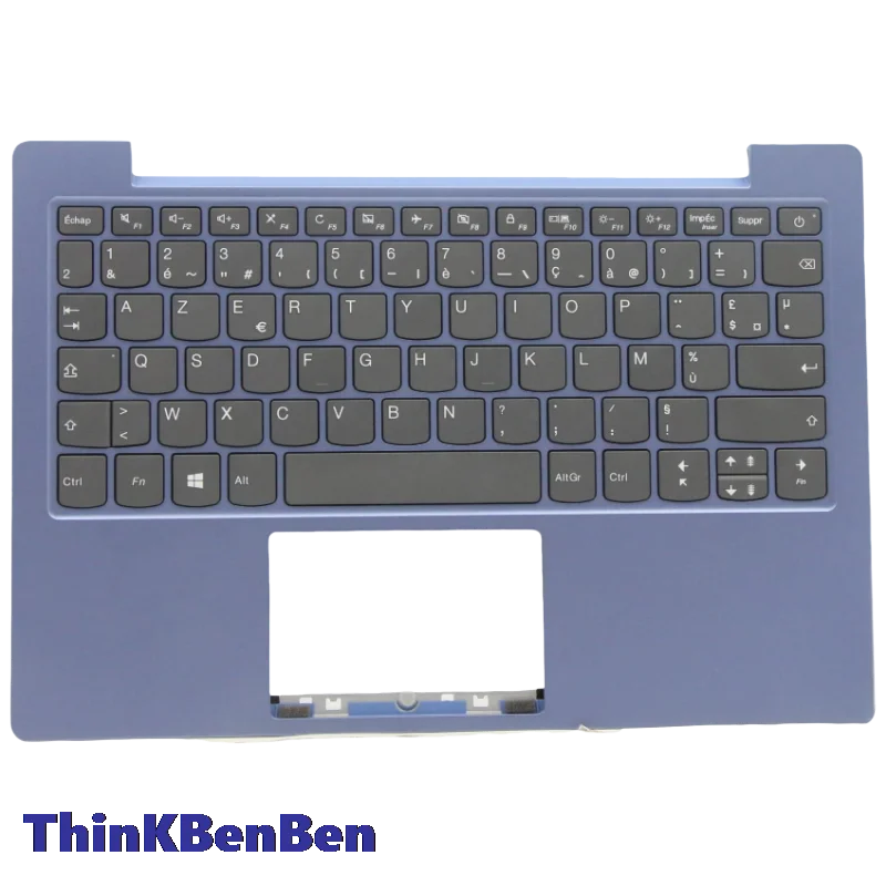 FR French Ice Blue Keyboard Upper Case Palmrest Shell Cover For Lenovo Ideapad 1 11 11IGL05 5CB0X56942