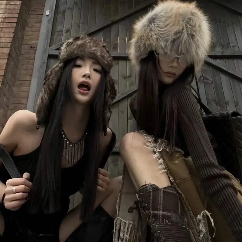 Gorro de soldado cálido para hombre, orejeras de piloto de patrulla de invierno, gorro de esquí ruso cálido de fibra de poliéster, sombreros de piloto fríos a prueba de viento