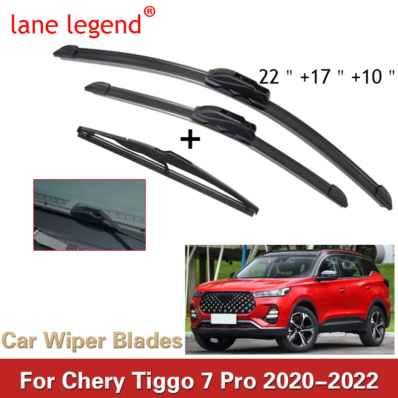 Car Front Rear Windscreen Wiper Blades For Chery Tiggo 7 Pro 2020 2021 2022 Car Accessories Wiper Blade Brushes Cutter 22\