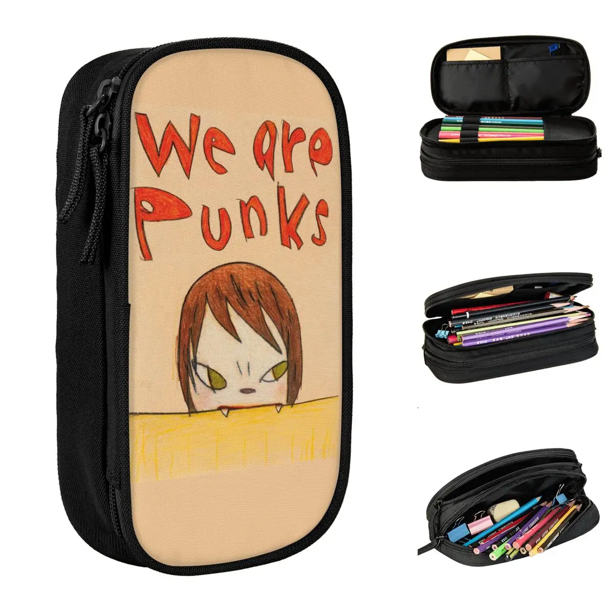 Yoshitomo Nara Dream Pencil Cases Lovely Cartoon Art Pen Box Bag Girls Boys Big Capacity Students School Gift Pencilcases