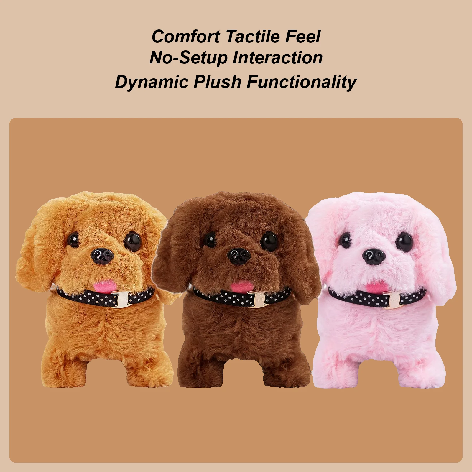 

Electric Walking Dog Interactive Educational Walking Dog Electronic Toy Robot Pet for Boys Girls Preschoolers Children Living