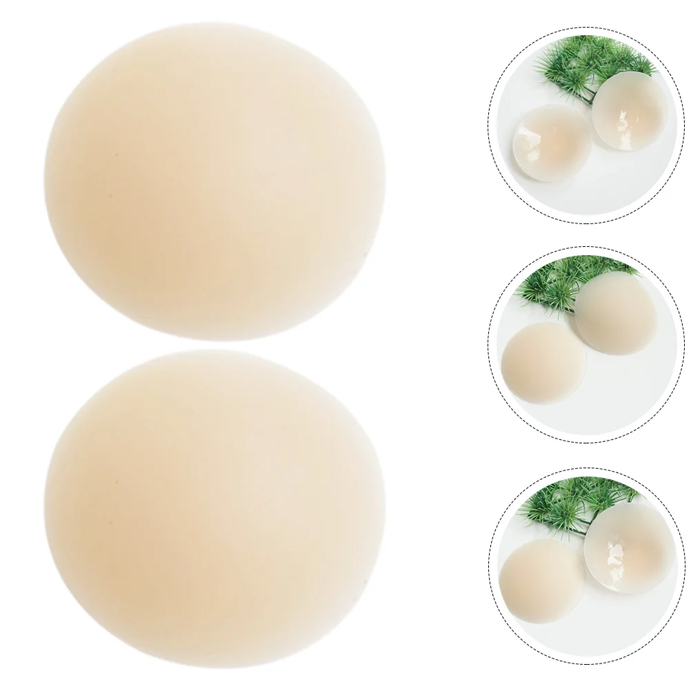 

1 Pair Reusable Women'S Nipple Covers Ultra-Thin Silicone Breast Pads For Summer Dress Bikini Travel Lightweight Comfortable