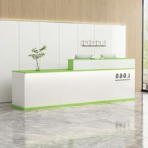 MLCashier Simple Modern Company Reception Table Hotel Reception Desk Small Counter Bar Counter