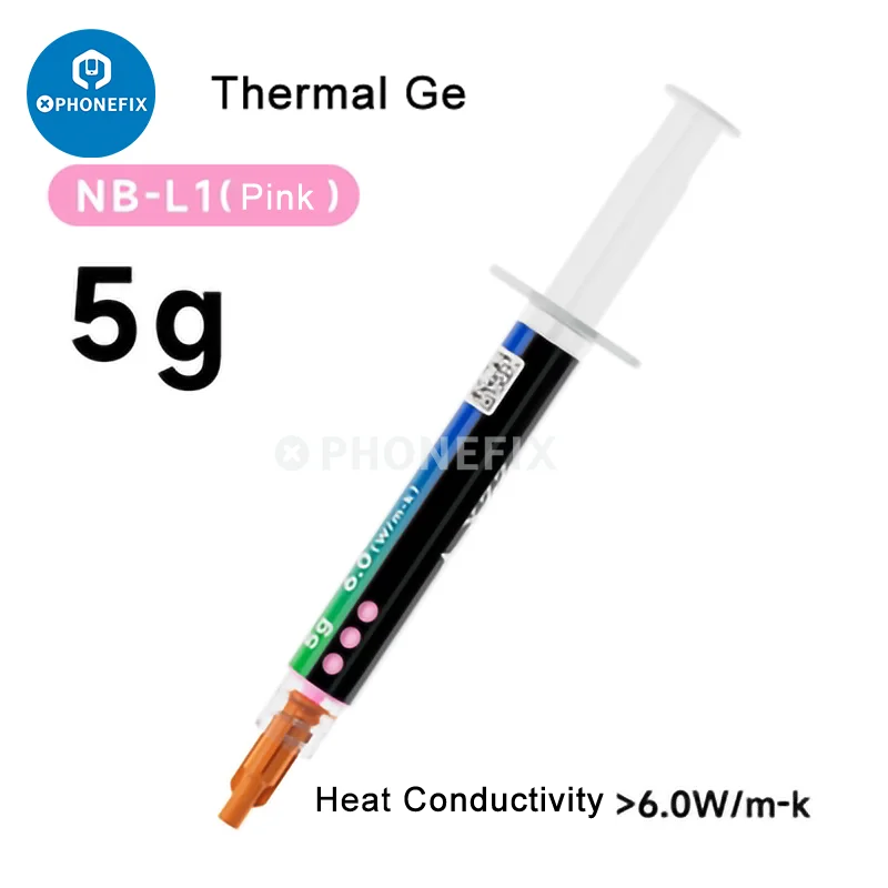 XZZ NB-L1 6.0W/mk Thermal Silicone Grease Gel For Laptop Notebook CPU GPU VGA Card Cooler Heat Sinks Conductive Silicone Plaster