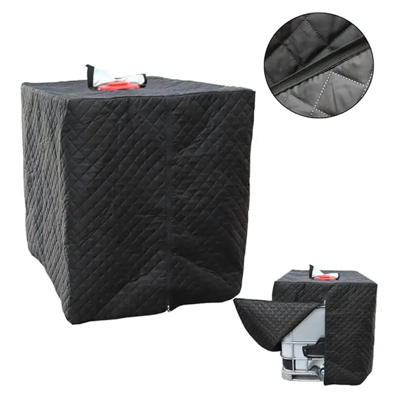 ABXF-For Outdoor Storage 120X100x116cm 210D Oxford Fabric Waterproof Tank Cover Composite Cotton Lining For 1000L IBC Tanks
