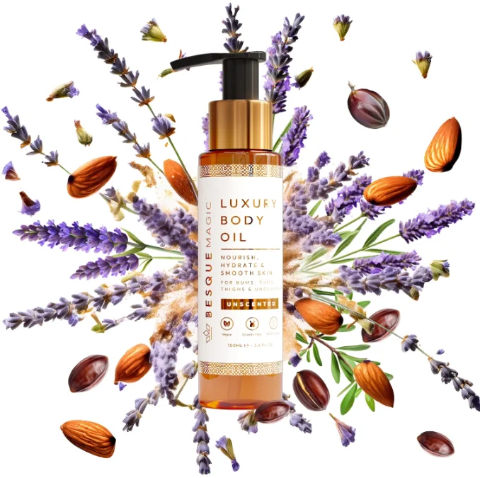 100ml Besque Unscented Magic Luxury Body Oil Hydrating Skin Care Natural Body Oils For Women Plump Tighten Firm All Skin Types