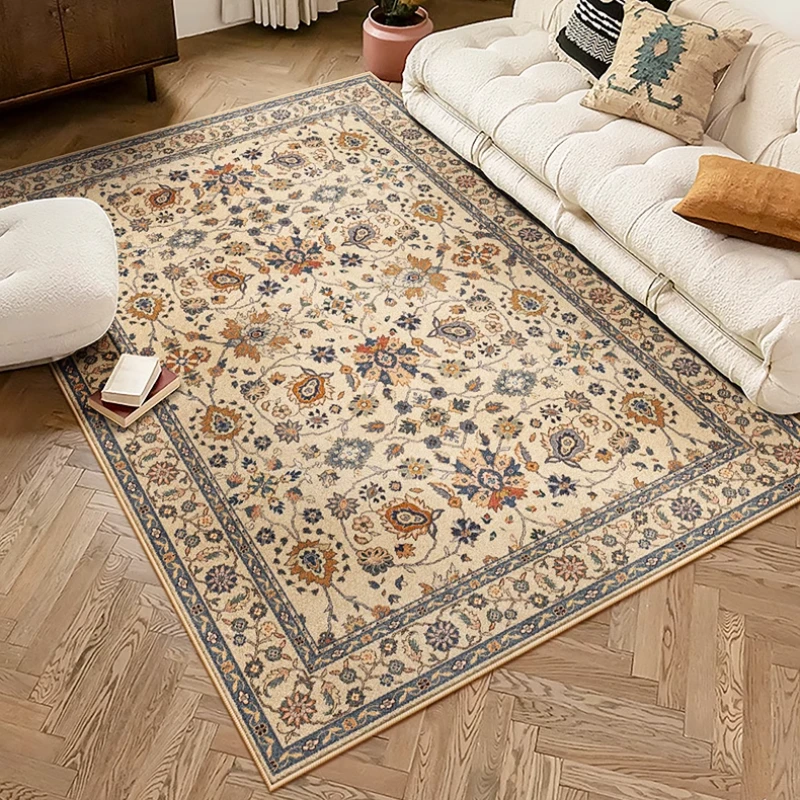 French Style Rugs for Bedroom Large Area Living Room Decoration Carpet Thick Anti-slip Study Floor Mat Fluffy Soft Cloakroom Rug