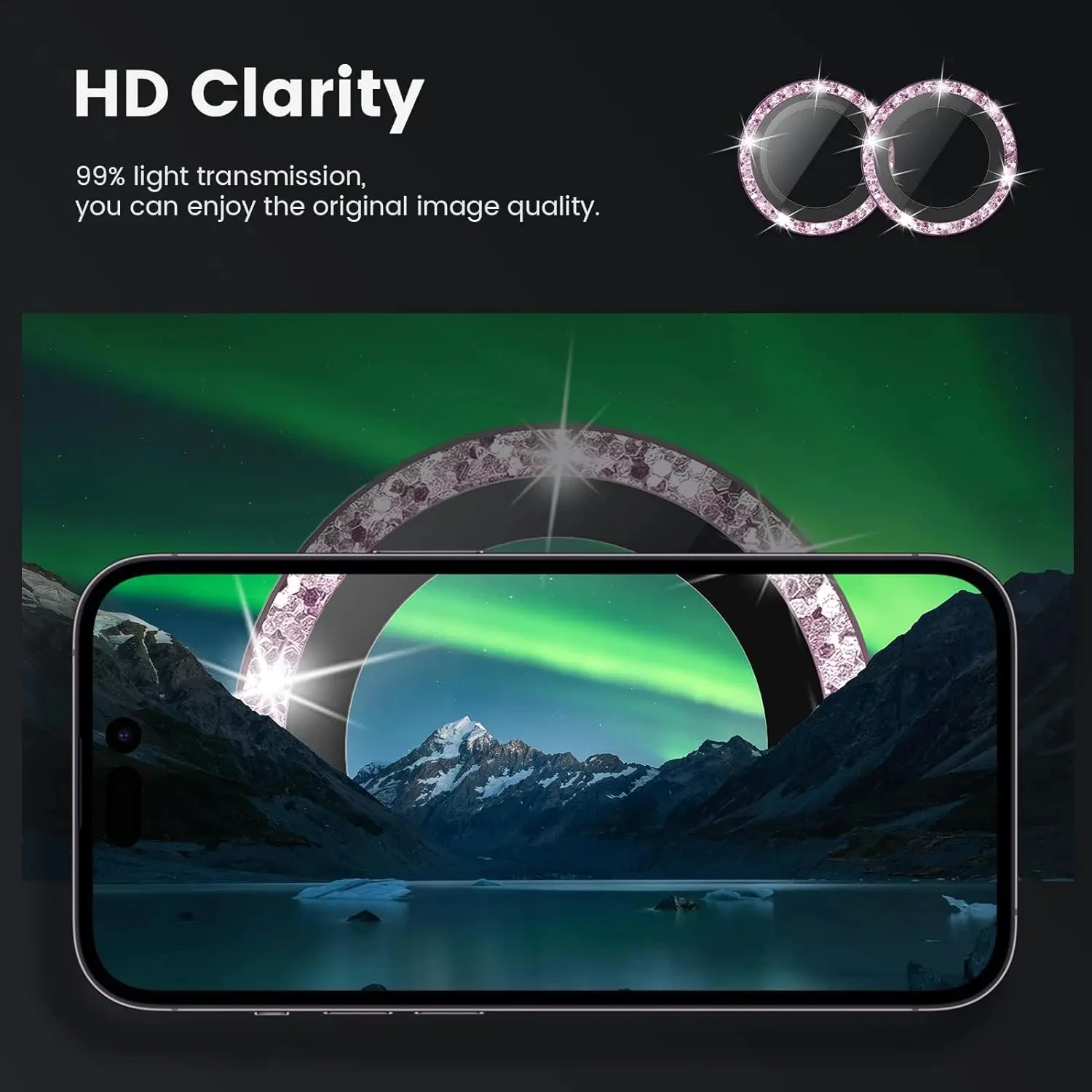 Glitter Camera Lens Protector Cover for iPhone 16 15 Pro Max 13 11 Pro 14 15 Plus 12 Mini Tempered Glass Protection Accessories