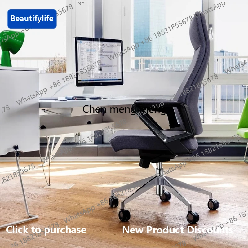 

z5556Nordic Comfortable Office Chair Kneeling Designer Study Ergonomic Floor Office Chair Oversized Wheels Metal Muebles Furnitu
