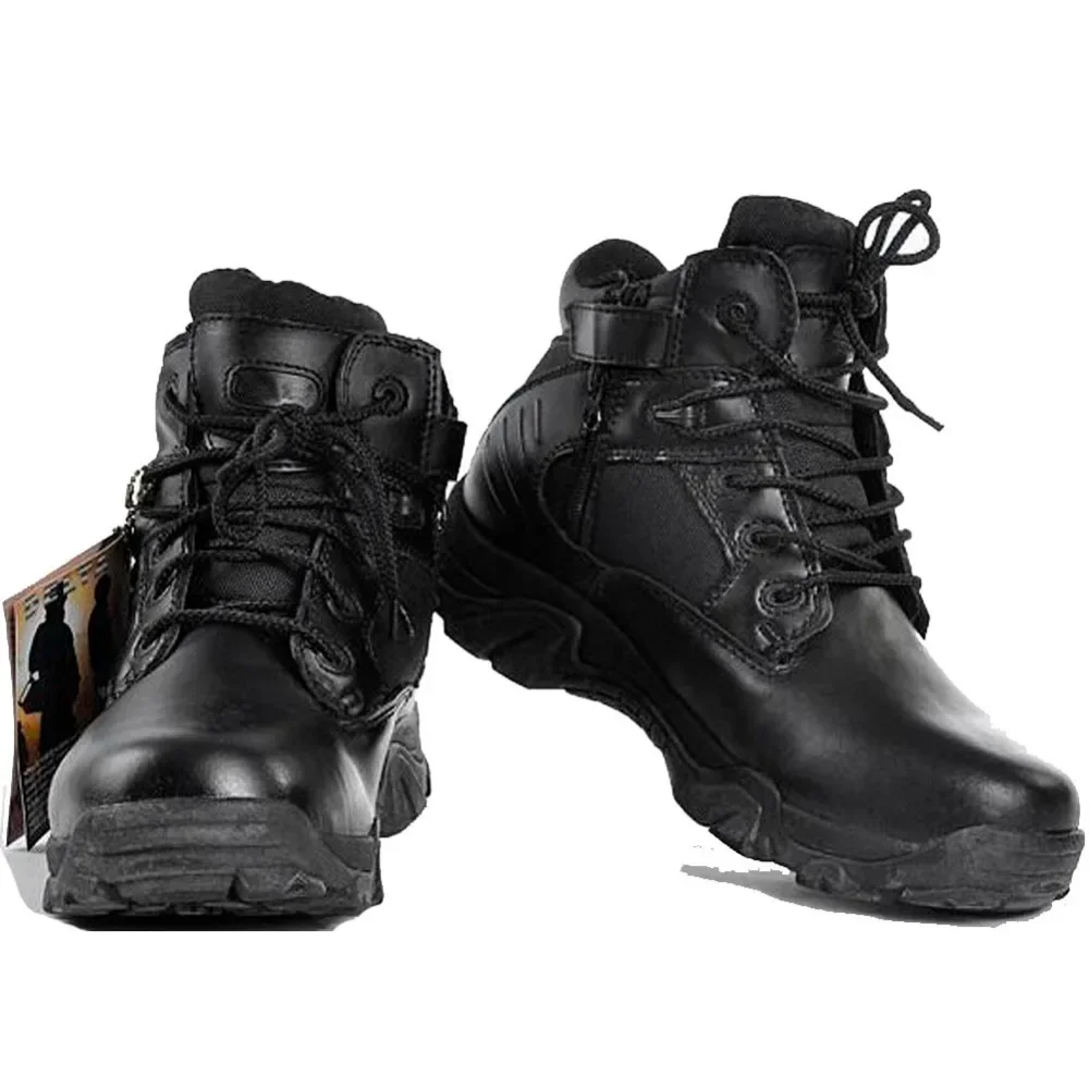 Winter Men Combat Boots Leather Desert Work Safety Shoes Tactical Ankle Boots Men\'s Botas Tacticos Zapatos