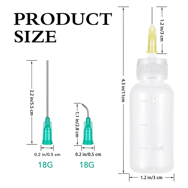 Nadelspitzen kleber Applikator flaschen, Präzisions spitze Quetsch flasche Nadel öler für Farbe Handwerk Quilling Kleber Flüssigkeit