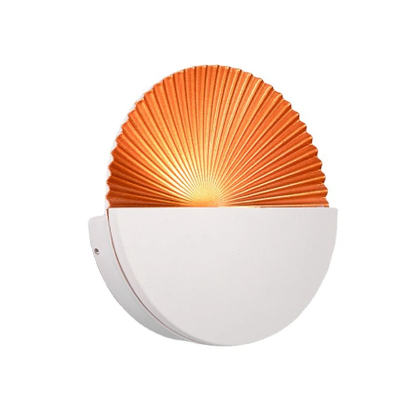 Outdoor Waterproof Wall Lamp Hotel Fan-Shaped Staircase Balcony Bedside Bedroom Decorative Background Wall Lamp