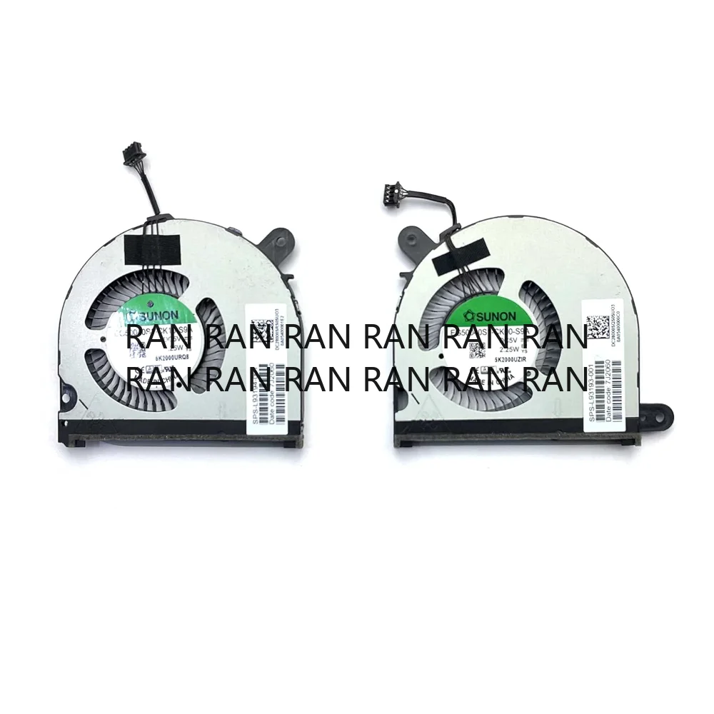 

CPU GPU Cooling Fans for HP Envy X360 15M-EE 15M-ED 15-EE 15-ED L93193-001 L93194-001 Dual Fan