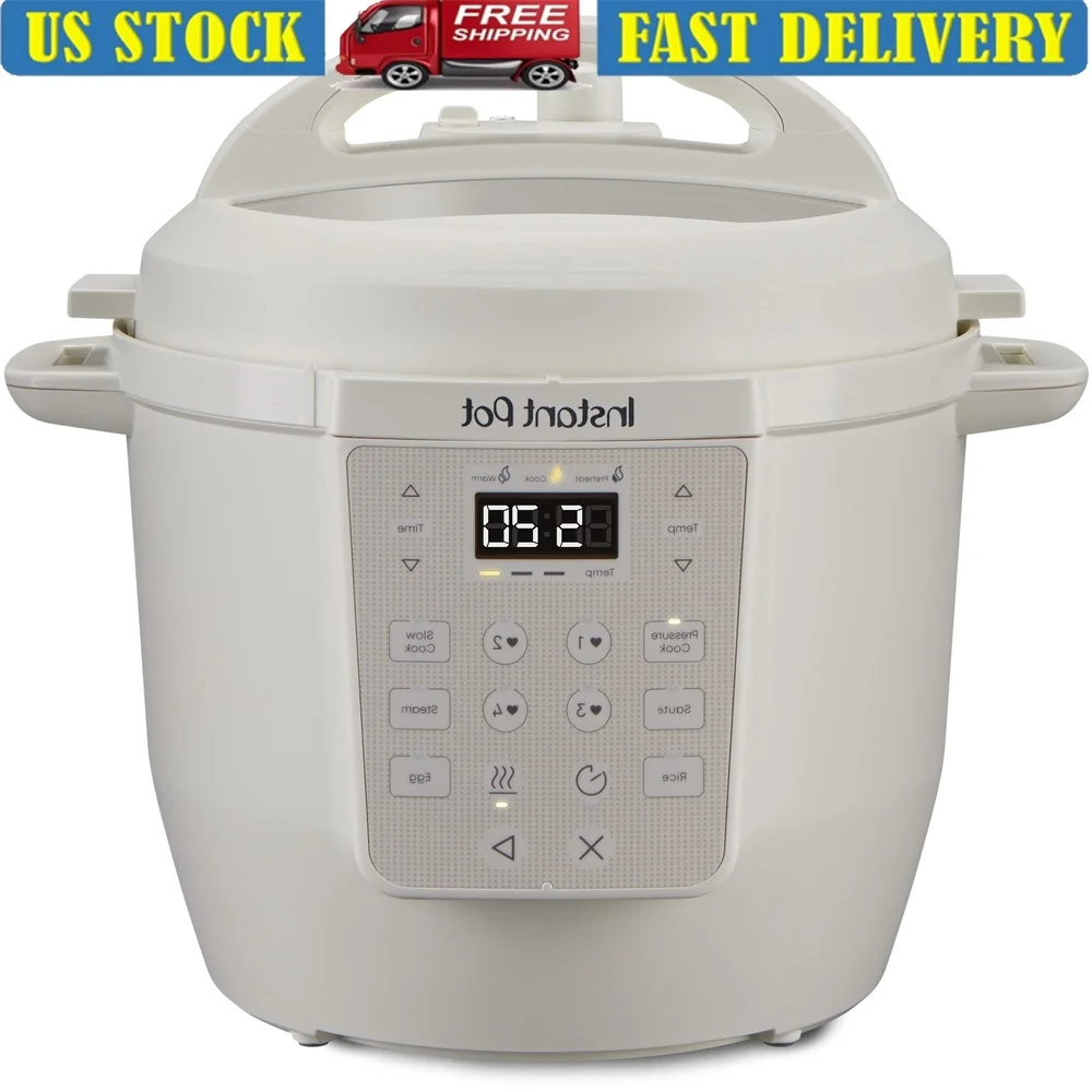 

6 Qt Multi-Cooker Pressure Cooker with 13 Smart Programs Easy Release Stainless Steel Pot Automatic Shut Off Digital Display