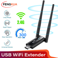 300M USB WiFi Extender Wireless Wifi Repeater 2.4G Signal Amplifier Booster for Home Long Range Wi Fi Adapter Wi-Fi Router