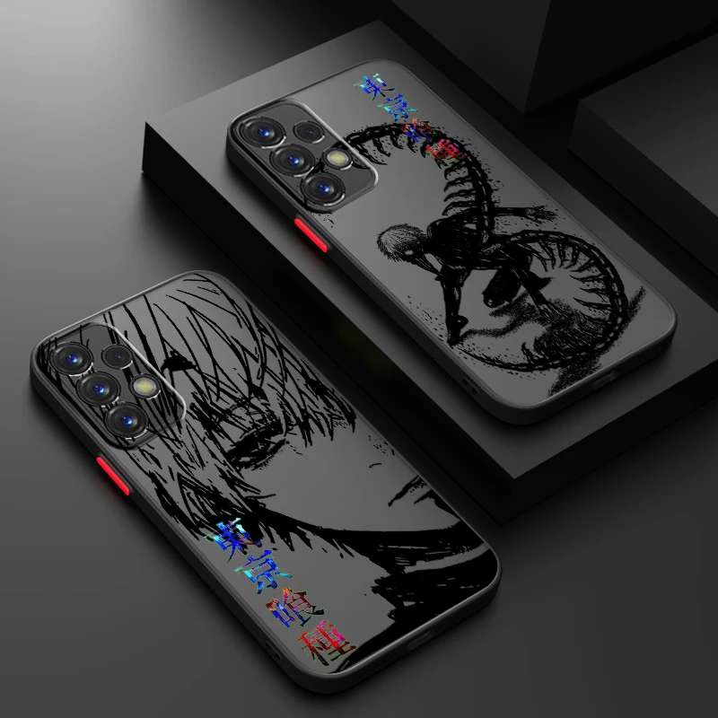 T-Tokyo G-Ghoul Cool Art Frosted Translucent For Samsung A53 A52 A33 A32 A51 A71 A21S A13 A73 A50 A22 A12 5G TPU Phone Case