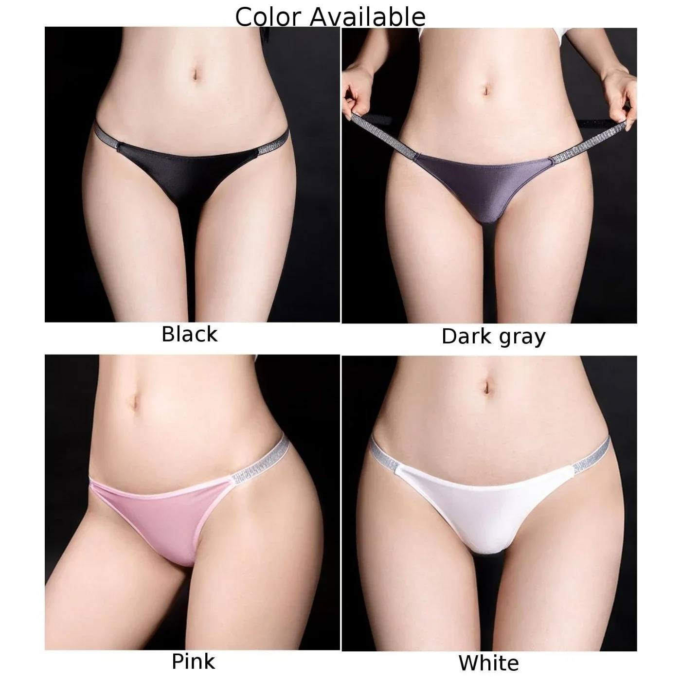 Сексуальные женские трусы, масляное блестящее нижнее белье, трусики-бикини с низкой посадкой и Т-образной спинкой, эластичные гладкие стринги с высоким вырезом, дышащие мини-стринги