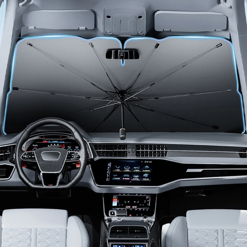 

2025 New Universal Automotive Front Windshield Sunshade Reflective Fabric Sunshade Blocks Heat And Harmful Ray