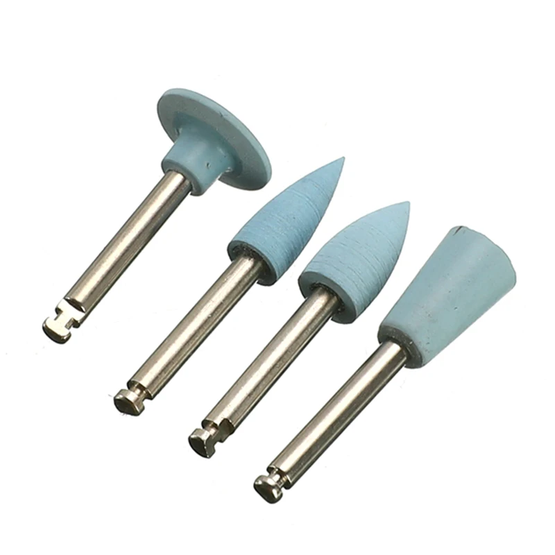 4Pcs/lot Dental Grinding Heads Teeth Polisher Low Speed Silicone Machine Dental Polishing Dental Tools Dentistry Lab