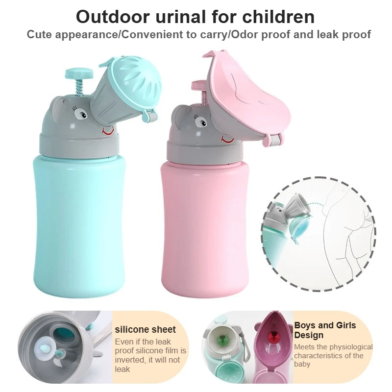 

Детский туалет на открытом воздухе, детский портативный дорожный писсуар с защитой от протечек и запаха, автомобильный туалет, аварийный писсуар для девочек и мальчиков