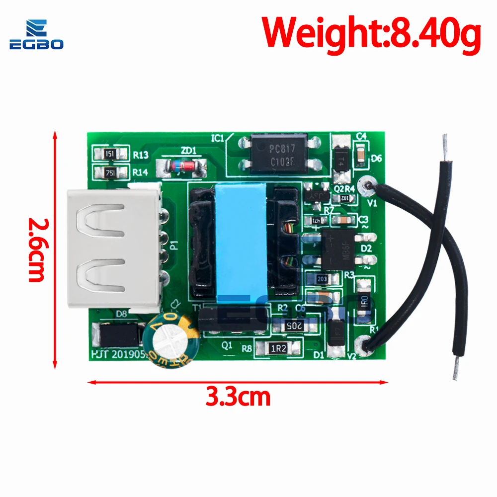USB DC Step Down Módulo Isolado Fonte de Alimentação, Conversor Buck, Estabilizador, 12V, 24V, 36V, 48V, 72V a 5V, 1A
