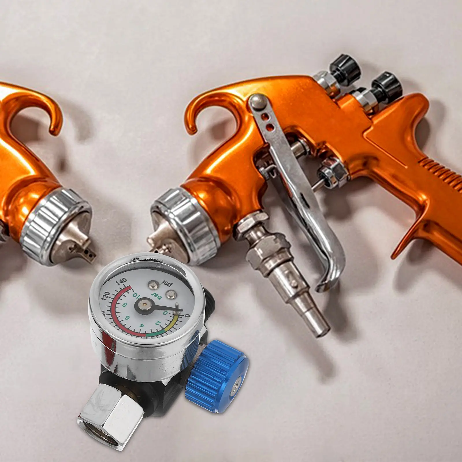 

1Set Spray Regulator Precise Air Compressor Pressure Regulator Valve Gauge Paint Sprayer Pneumatic Tool Airflow Control Valve
