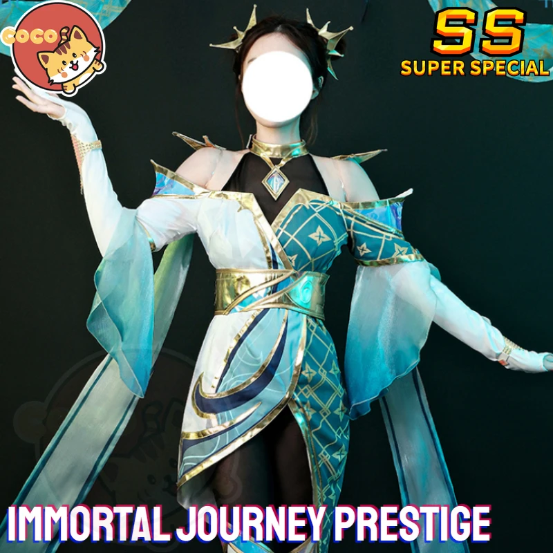 Immortal Journey Prestige Sona Cosplay Costume Game LOL Sona Costume Immortal Journey Cosplay Costume and Wig CoCos-SS