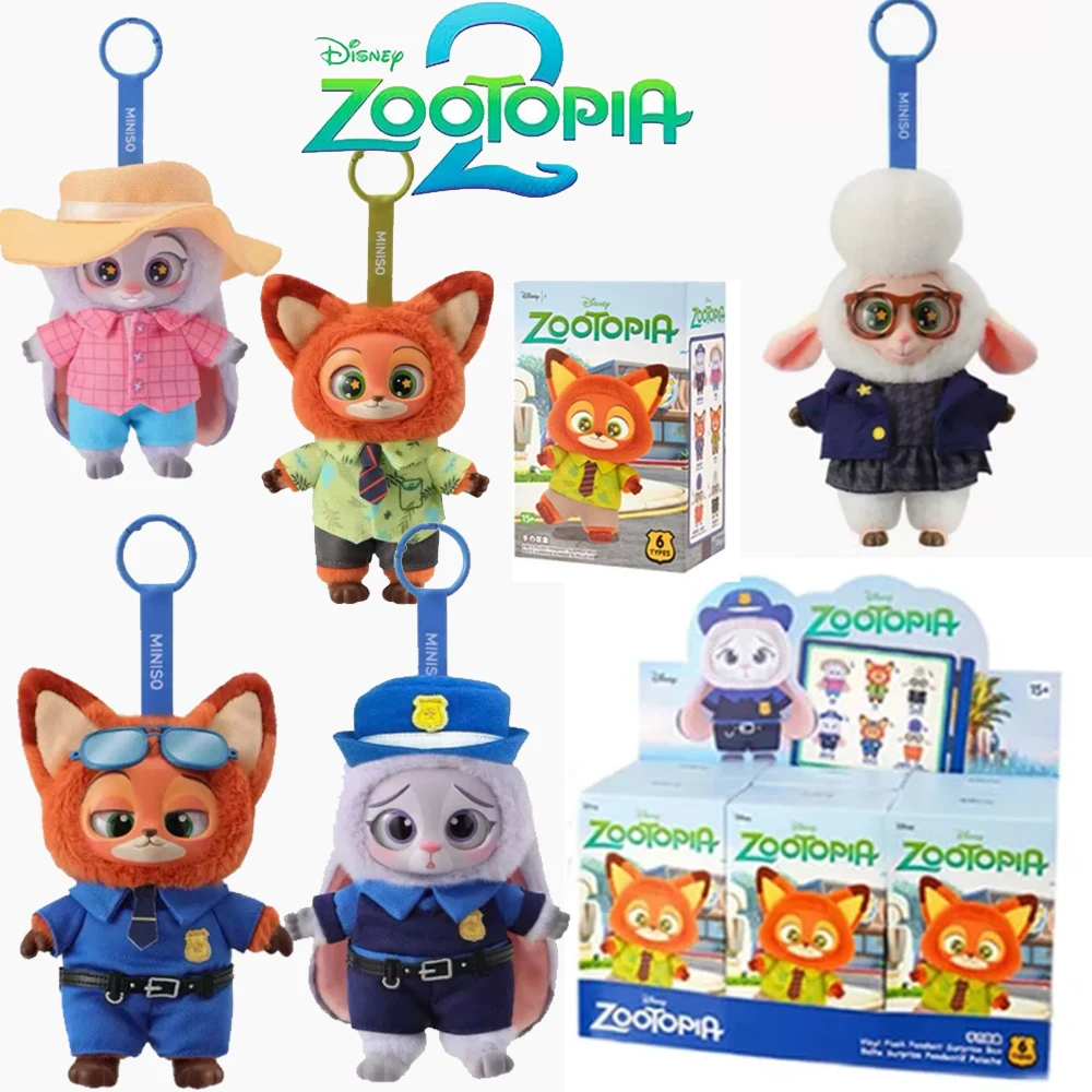 

Самая продаваемая слепая коробка Zootopia Nick Judy, плюшевая виниловая кукла, загадочная коробка, коллекция аниме, игрушка, подарок для детей