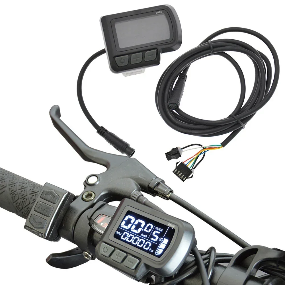 

Ebike Control Panel EN06 with LCD Display for Electric Bicycles and Scooters Compatible with Multiple Voltages