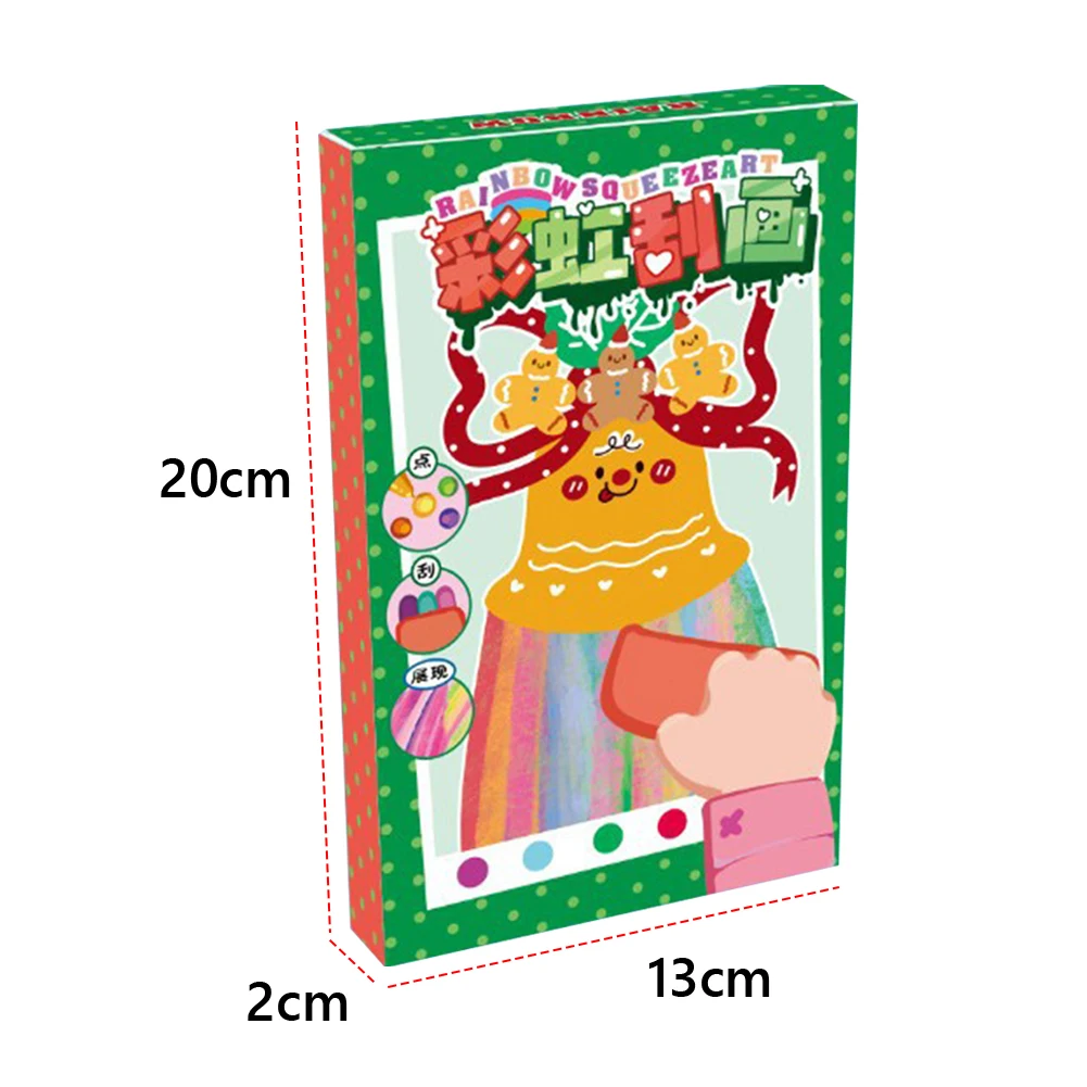 Lukisan Scratch Art Pelangi, Buku Seni Scratch Pelangi Kreatif, Set Kertas Scratch Pelangi untuk Kerajinan Seni