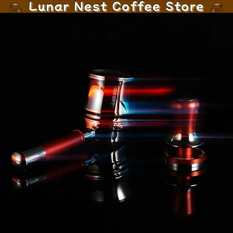New Mhw-3bomber Flash 2.0 Flowlight Series Constant Pressure Tamper 58mm Stainless Steel Coffee Distributor Barista Tool Gift