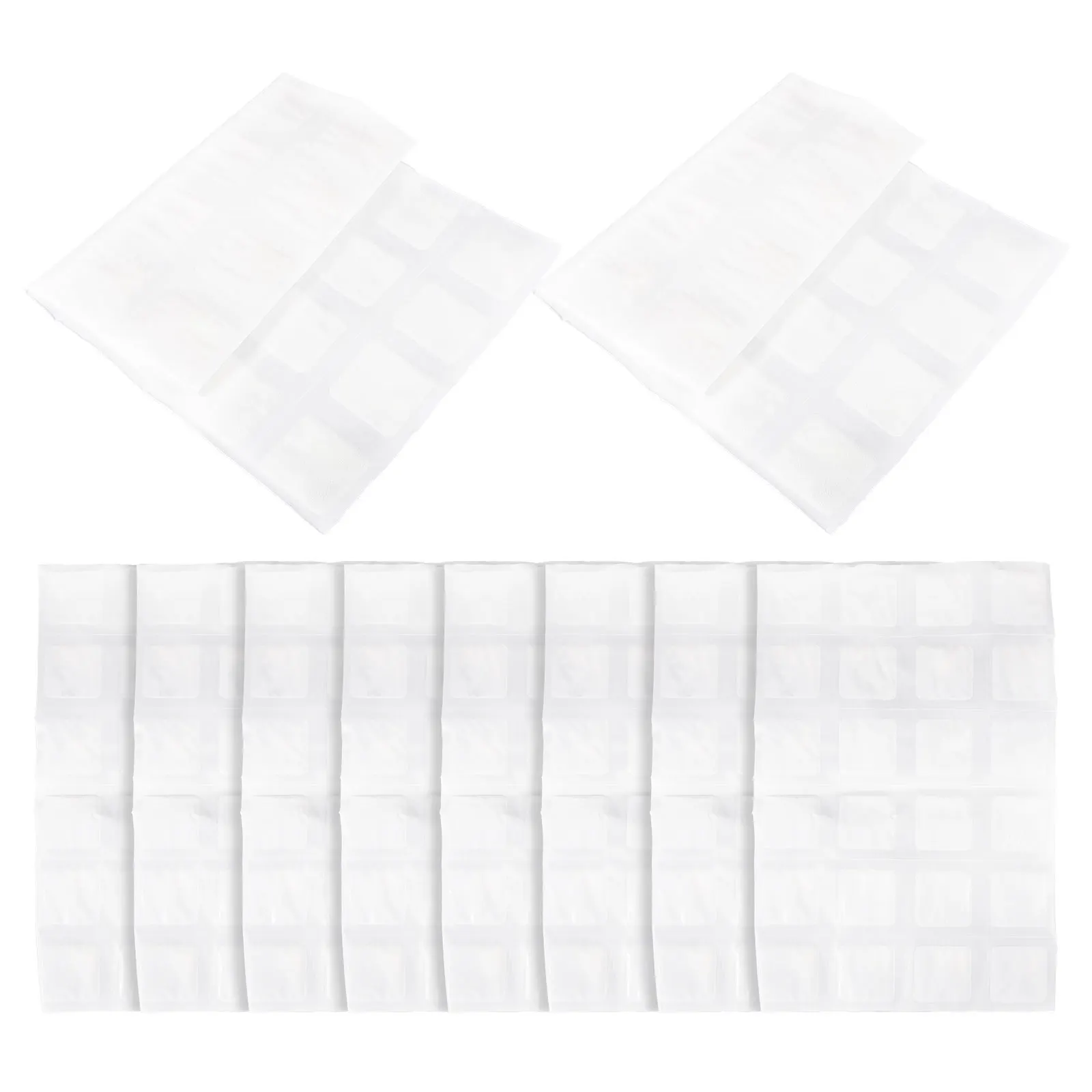 

10pcs 24 Ice Bags Air Shipping White Freezer Packs Vegetable Drink Food Freshness Leakproof Safe Material