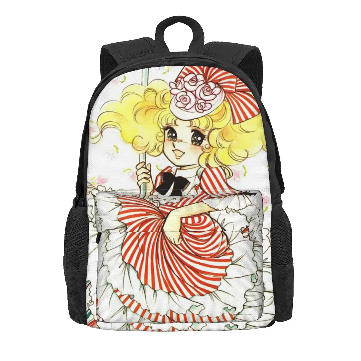 

Candy Candy Japanese Anime Women Backpack Student School Bag Anni 80 Cult Color Art Mochila Teenage Large Capacity Rucksack