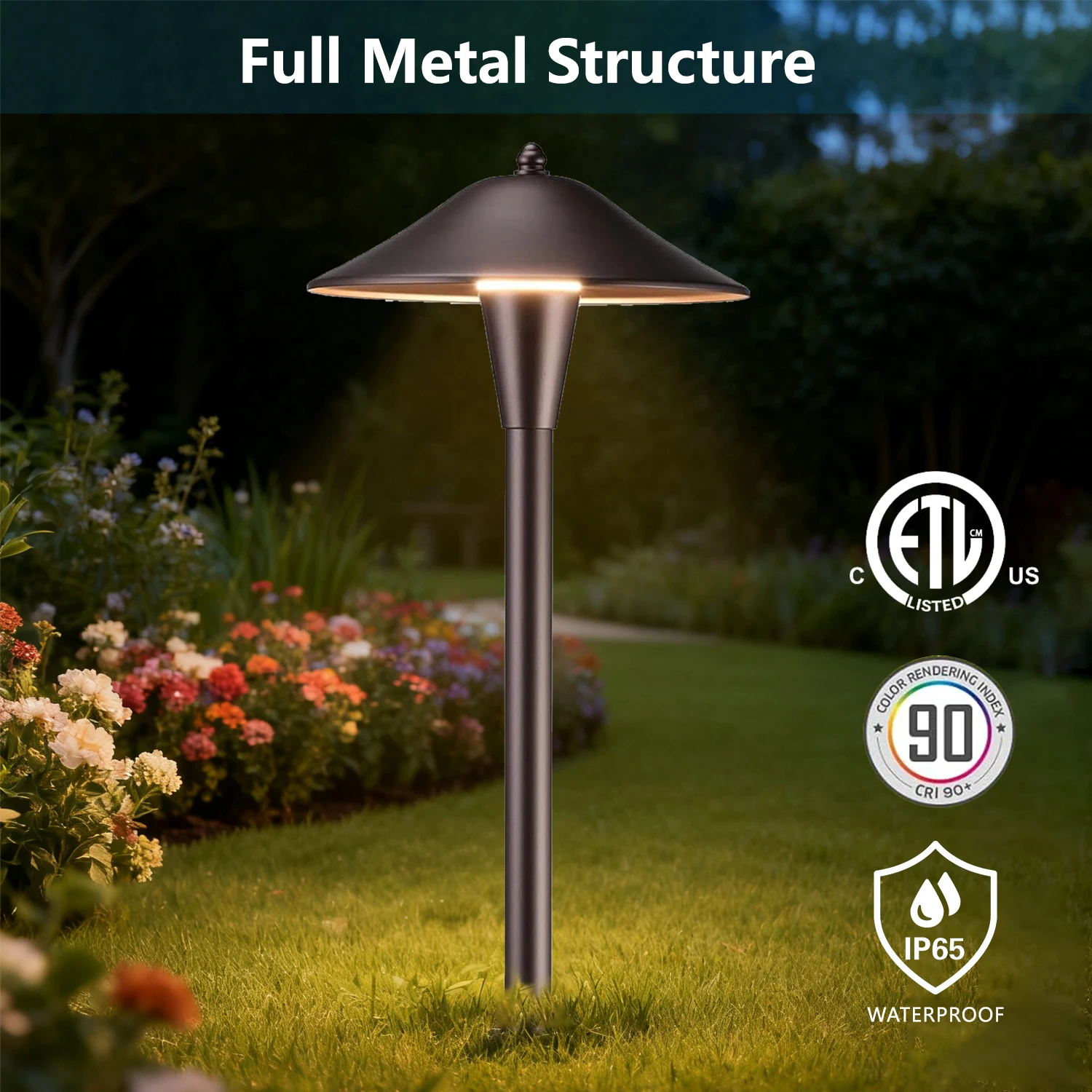 

Smart Library High Quality 150LM Aluminum ETL Certified LED Pathway Lights Outdoor Durable Decorative Landscape Lighting For Wal
