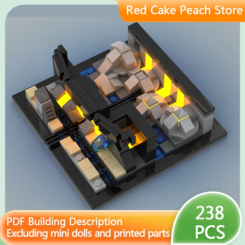 

Popular Game Model MOC Building Bricks Lava Pool And Lava Wall Modular Technology Children Holiday Gifts Assemble Toys Suit