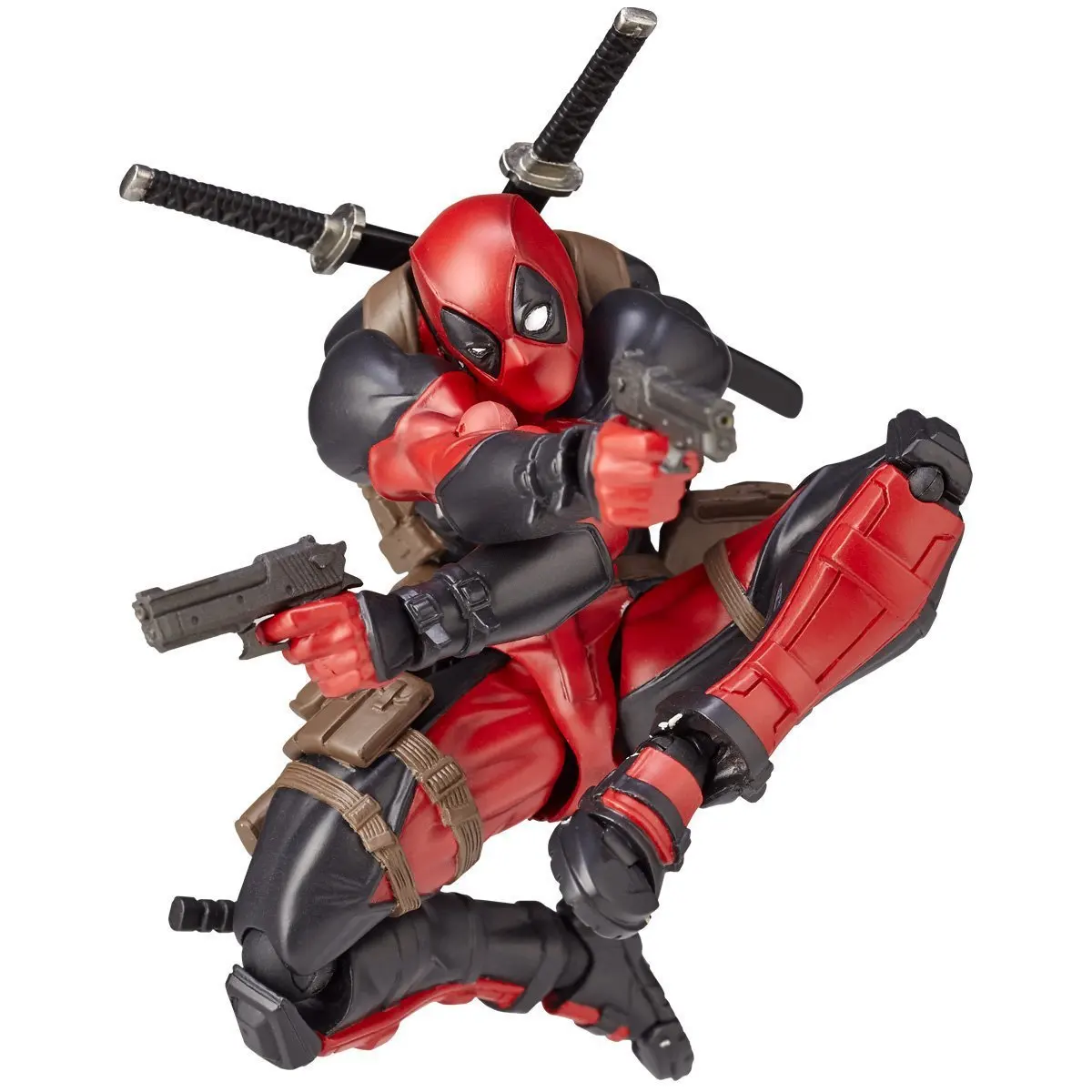 Figuras de personajes de películas de Deadpool 3 de Marvel, modelo hecho a mano, armas de cambio de cara movibles, piezas de modelos hechas a mano