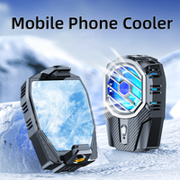 Mobile Phone Cooler Universal Back Clip Charging Live Broadcast Cooling Fan Case Radiator For iPhone 15 Samsung Huawei Xiaomi