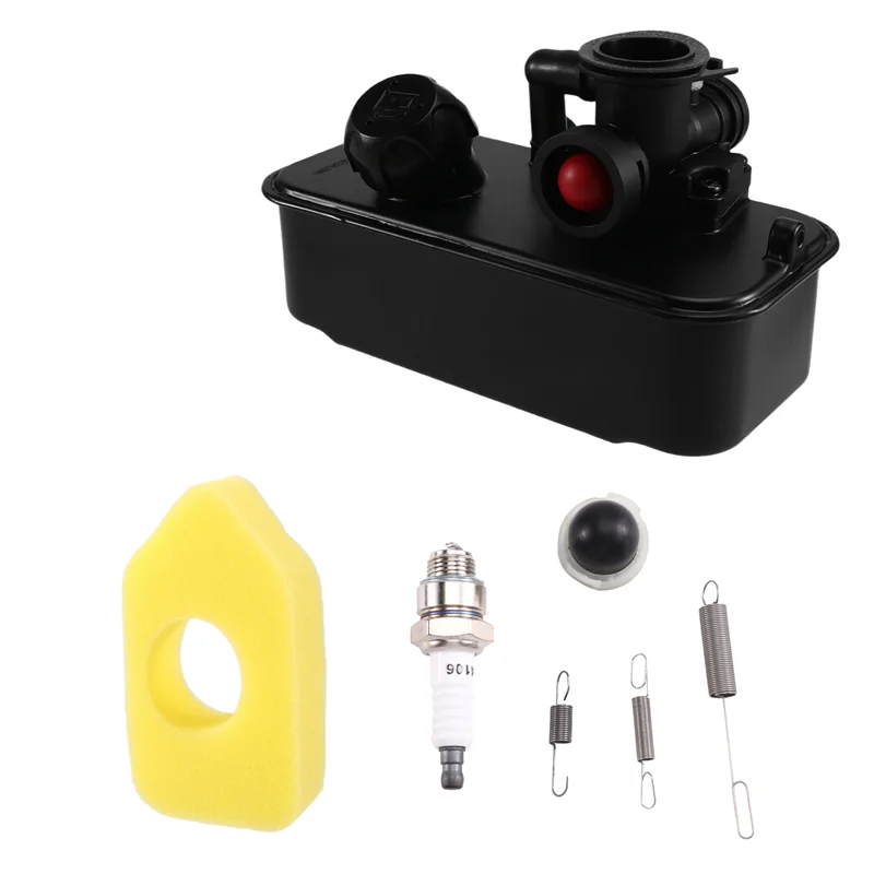 

For Briggs & Stratton 498809A Fuel Gas Tank Carb Kit Carburetor Assembly 499809 494406 Lawn Mower Accessories-A79G