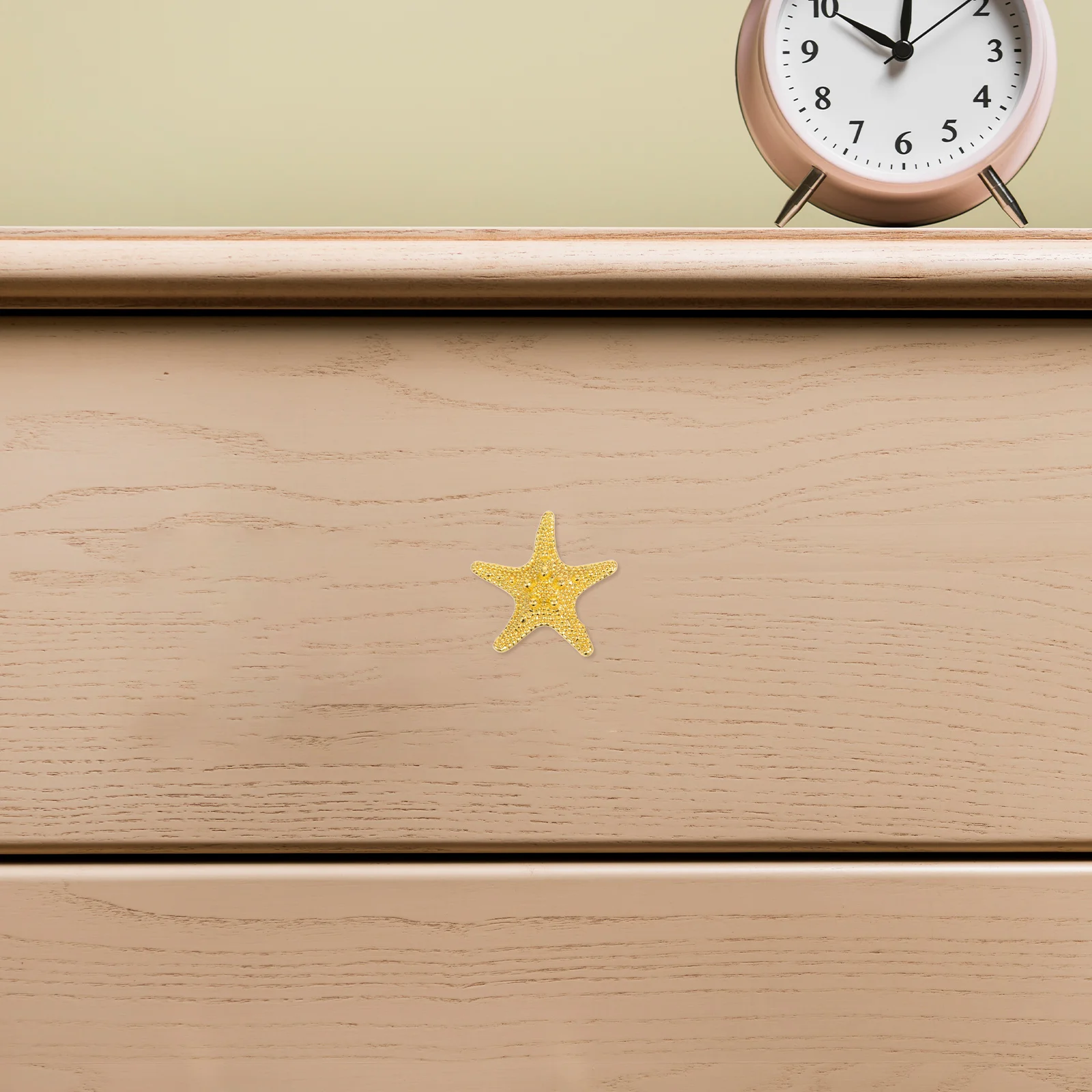 

4pcs Star Shaped Drawer Pulls Golden Zinc Alloy Cabinet Handles Modern Furniture Knobs Replacement For Kitchen Dresser Closet