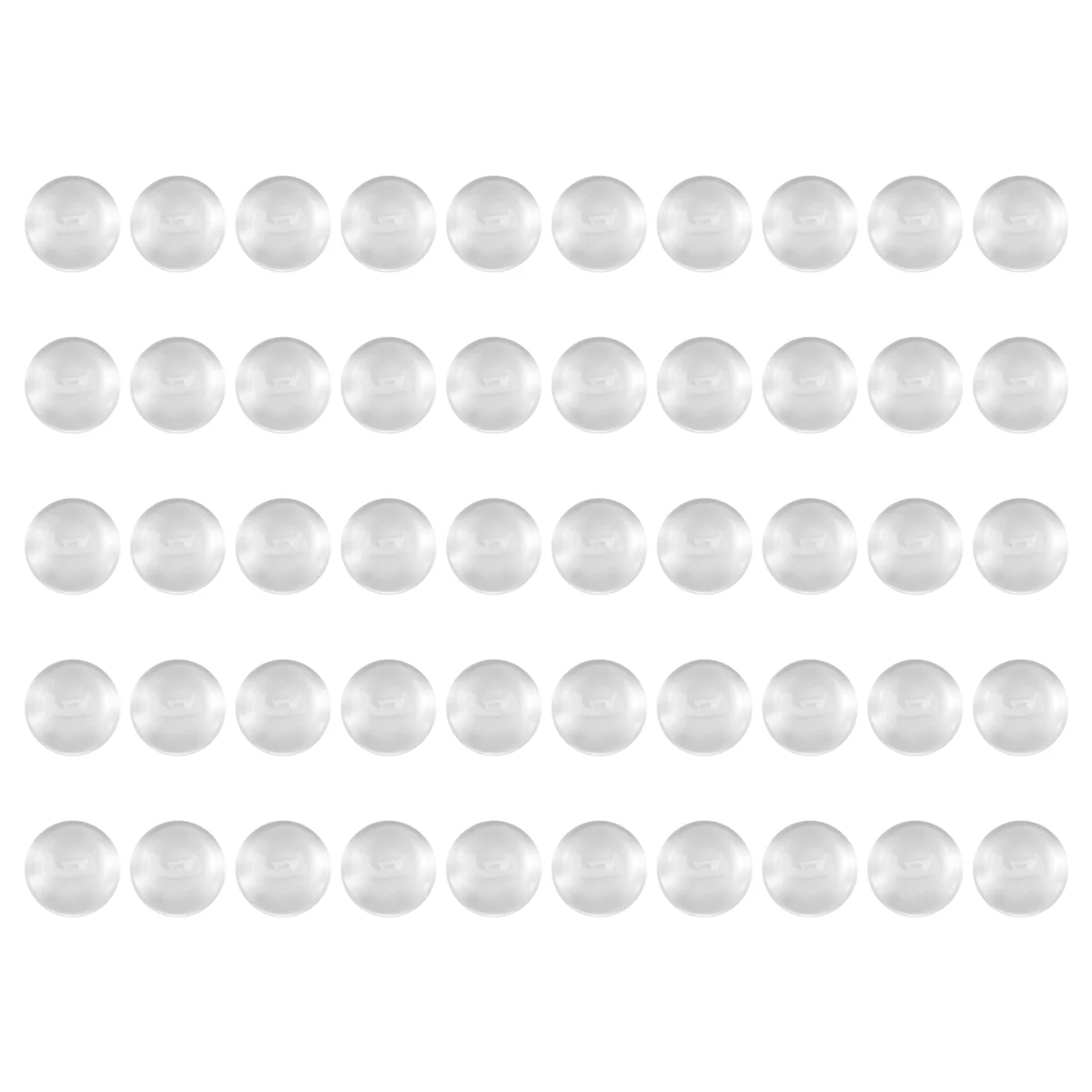 FZFZ 50 قطعة/الوحدة 12 مللي متر مستدير مسطح الظهر واضح الزجاج كابوشون جودة عالية