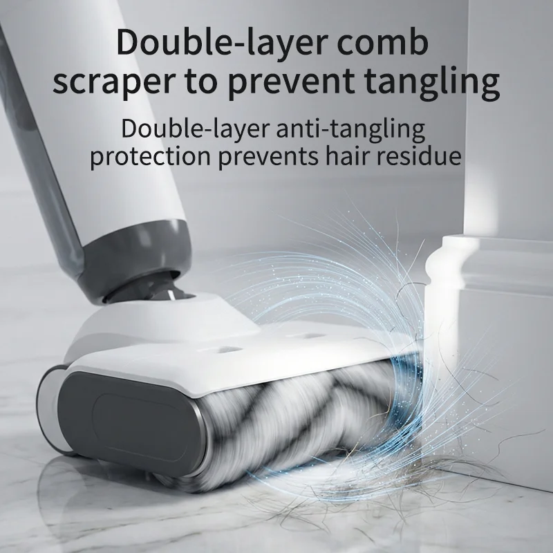 5000mAh 180° Lie Flat Dry Wet Vacuum Cleaner Cordless Floor Washer Self Cleaning Washing Vacuum Cleaner