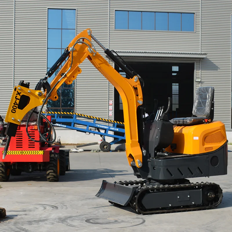 รถขุดขนาดเล็กคุณภาพสูง ผลิตในจีน สำหรับงานฟาร์ม สวนผลไม้ งานก่อสร้าง และจัดสวน