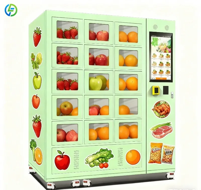 Customized Supplier Refrigerated Locker Vending Machine with Cooling System for Fresh Fruits and Meat